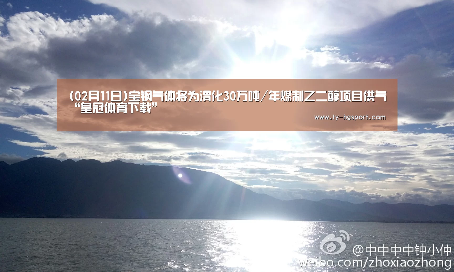 (02月11日)宝钢气体将为渭化30万吨/年煤制乙二醇项目供气“皇冠体育下载”